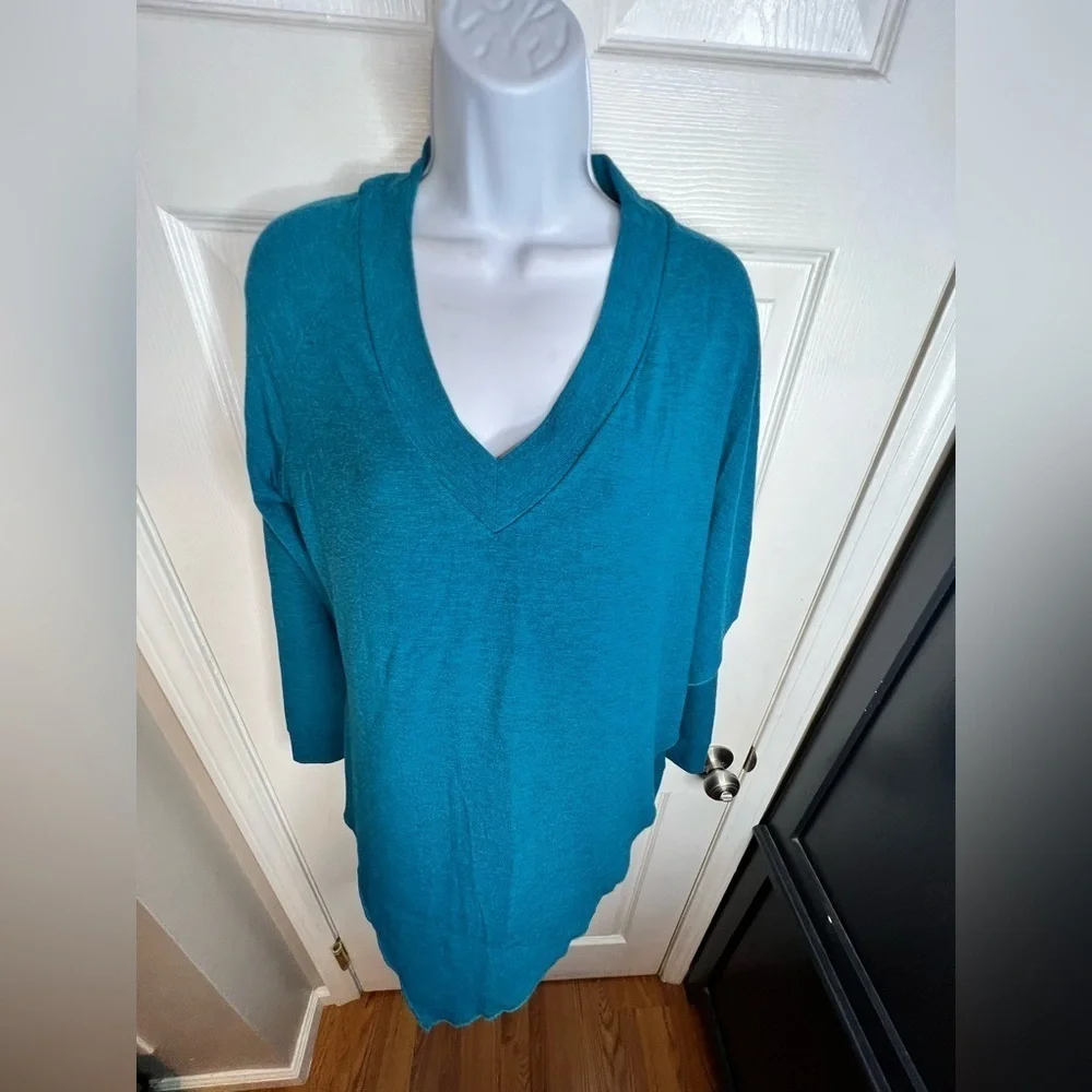 Soft Surroundings Women’s Small Madison Cape Tunic Sweater Top Asymmetrical S